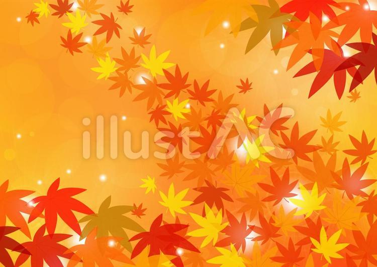秋の背景 秋,紅葉,背景のイラスト素材
