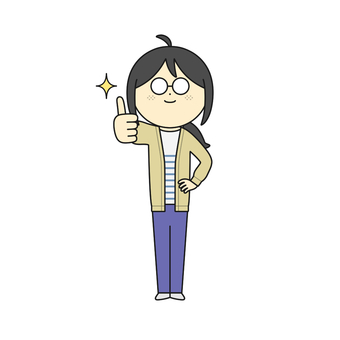 Illustration, fem, wong, geek, 