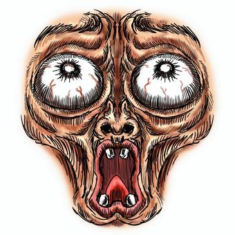 何かに飢えたまたはやつれた表情パーツ 何かに飢えたまたはやつれた表情パーツ やつれる,げっそり,飢える,困窮,顔,疲弊,疲労,限界,ショック,絶望のイラスト素材