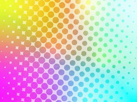 Rainbow material_background image 127, rainbow, rainbow, color halftone, JPG and AI