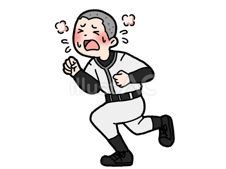 野球部の練習 野球部,部員,高校球児のイラスト素材