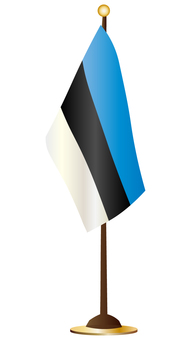 삽화, 에스토니아, 국기, 국기에 zhuo의, 