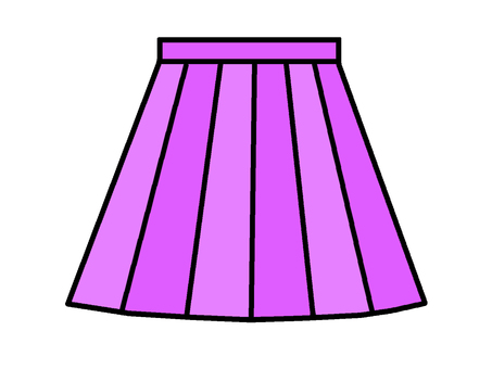 スカート スカート,服,衣類,女性用,筒状,イラストのイラスト素材