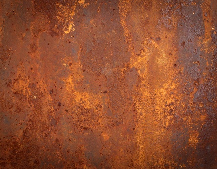 錆びた鉄の表面と古い金属の質感