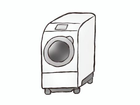 ドラム式洗濯機 ドラム式洗濯機,洗濯機,家電,電化製品,洗濯,家事のイラスト素材