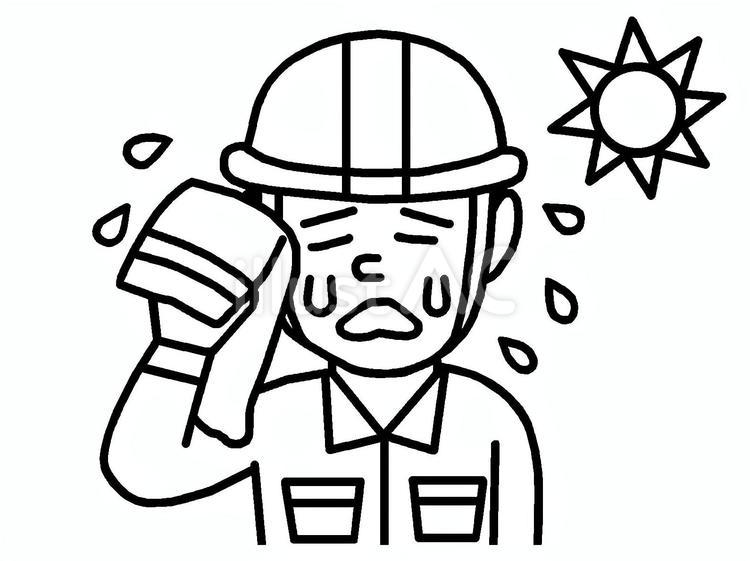 熱中症 熱中症,めまい,頭痛のイラスト素材