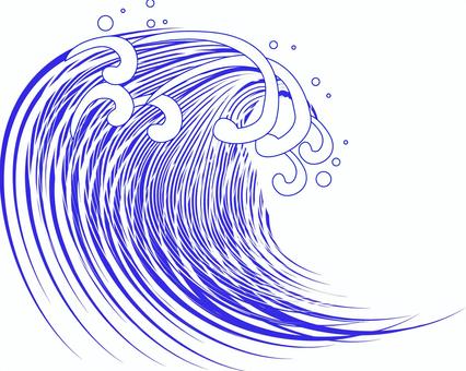 Illustration, wave, sea, momentum, 