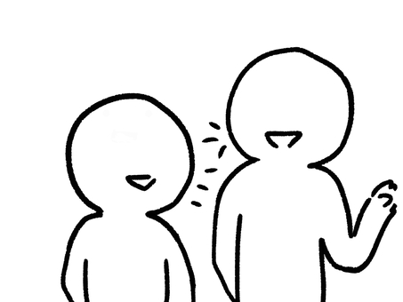 会話をする人たち 人,2人,知り合い,友達,人付き合い,会話,話す,楽しい,コミュニケーション,オリジナルのイラスト素材