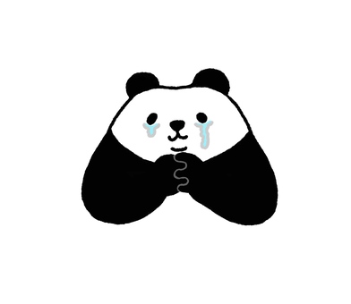 插图, 熊猫, 可爱的, 动物, 