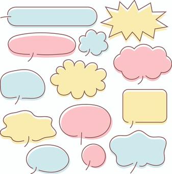 Illustration, a balloon, speech balloon, balloon, 