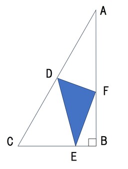 三角形の重なり面積問題 小学生,算数,図形,テスト,中学受験のイラスト素材