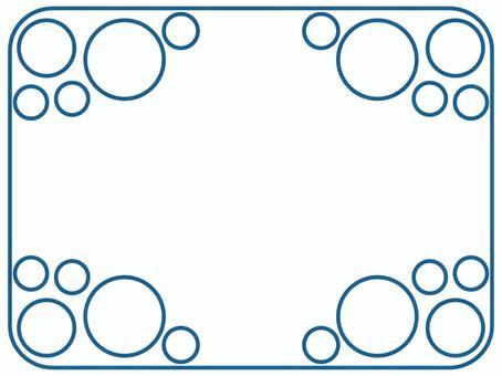 メッセージカード円形の装飾フレーム背景 フレーム,背景,パターン,円,丸,バブル,抽象,モダン,デザイン,デコレーションのイラスト素材