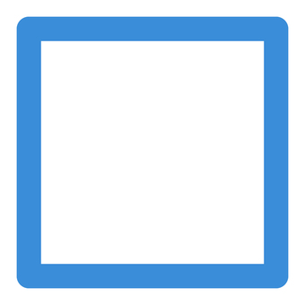 青いスクエアマーク 青,ブルー,水色,シンプル,四角,スクエア,フレーム,枠,線,ボックスのイラスト素材