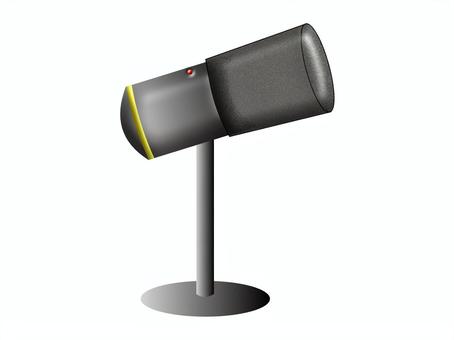 ダイナミックマイク ダイナミックマイク,マイクスタンド,マイク,収録,音声のイラスト素材