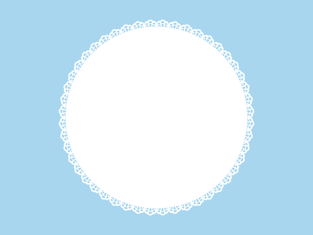レース 丸 レース,丸,円,シンプル,フレーム,囲い,装飾,飾りのイラスト素材
