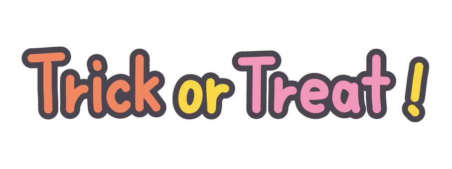 ハロウィン　トリックオアトリート文字