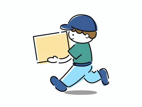 ダンボールを運ぶ業者