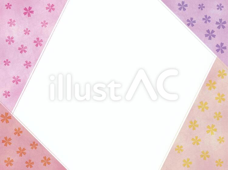 和紙っぽい桜柄 さくら,桜,サクラのイラスト素材