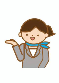Guidance Female bust up, JPG, PNG and AI Guidance Female bust up, guide, here, introduction, JPG, PNG and AI
