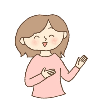 案内する女性 女性,人物,表情,案内,譲る,前向き,笑顔,元気,イラスト,ナチュラルのイラスト素材