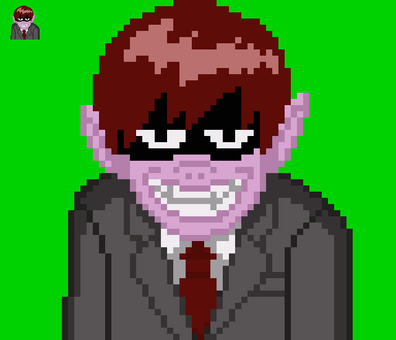 悪い顔のドット絵 ドット絵,レトロ,ゲーム,ピクセルアート,悪い顔,詐欺師,人物,男性のイラスト素材