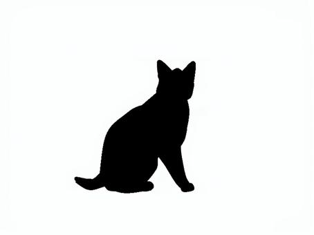 猫。。 猫,シルエット,動物,背景透過,黒猫,イラスト,素材,透過png,アイコン,ペットのイラスト素材