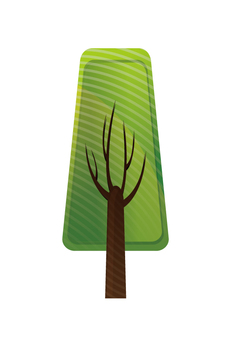 Illustration, wood, trees, green, 