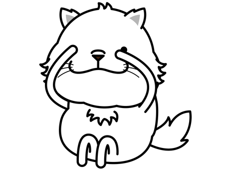 イヌさん チラ見 イヌさん チラ見 チラ見,覗き見,犬,恐る恐る,キャラクター,動物,哺乳類,ベクター,イラストのイラスト素材