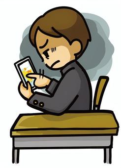 スマホゲーム依存症 ゲーム,依存,病気,座る,スマホのイラスト素材