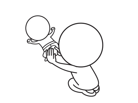 Changing diapers, JPG Changing diapers, stick figures, baby, diapers, JPG