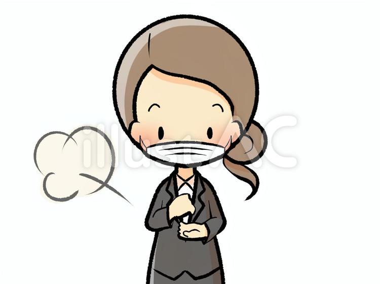 会社員-ポン210717 女性,仕事,思いつくのイラスト素材