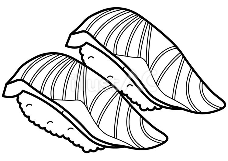 ぶり寿司-1c 寿司,ぶり,握り寿司のイラスト素材