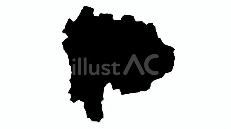 山梨県地図のシルエット 山梨県,シルエット,地図のイラスト素材