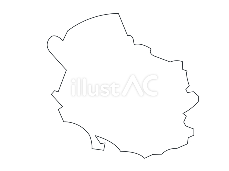 地図・杉並区（線のみ） 地図,日本,地域のイラスト素材