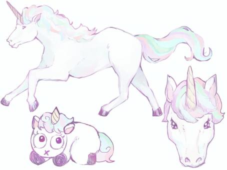 插图, 独角兽, 号角, 幻想, 