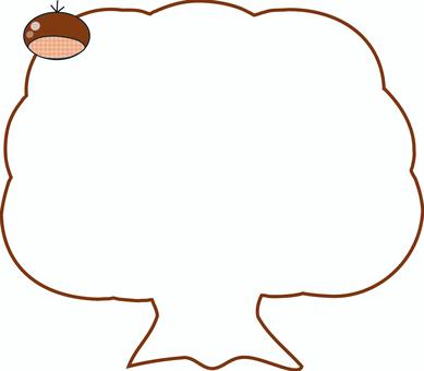 栗の木 栗の木,クリ,実,木の実,木,秋のイラスト素材