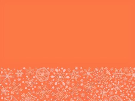 クリスマス背景・雪の結晶デザイン　赤　2