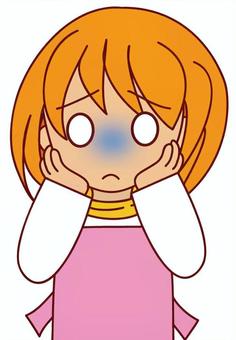 青ざめる新妻 青ざめる新妻 恐怖,動揺,青ざめるのイラスト素材