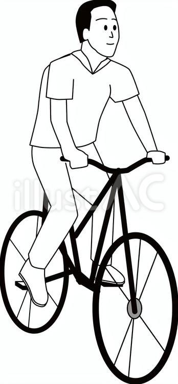 自転車乗る 自転車,乗る,移動のイラスト素材