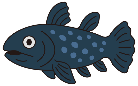 Illustration, coelacanth, ancient fish, fish, 