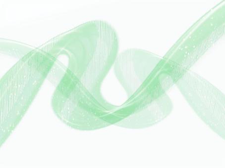 のリボン-ライトグリーン05 風,リボン,ミント,グリーン,ライン,爽やか,自然,透明感,光,抽象のイラスト素材