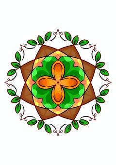 万華鏡　金木犀 万華鏡,金木犀,花,秋,細かいのイラスト素材