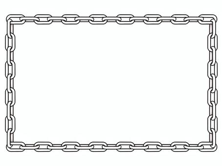 鎖のフレーム 鎖,チェーン,金属,3d,cg,フレーム,装飾枠,線画のイラスト素材