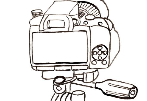 カメラ カメラ,一眼レフ,写真,趣味,デジカメのイラスト素材