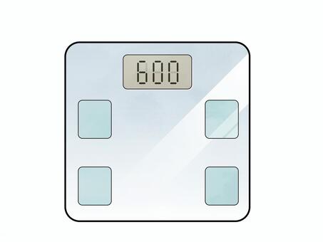 体重計 体重計,ヘルスメーター,体脂肪計,挿絵,白背景,ワンポイント,ベクター,イメージ,カット,イラストのイラスト素材