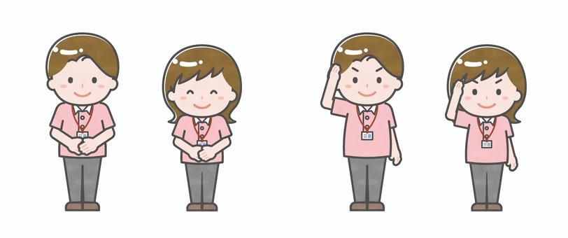 Illustration, male, female, two people, 