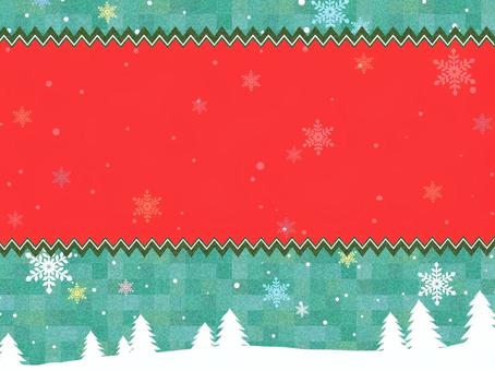 クリスマスの枠、フレーム クリスマスの枠、フレーム クリスマス,枠,フレーム,赤,緑,雪,手書き,モミの木,結晶,美しいのイラスト素材