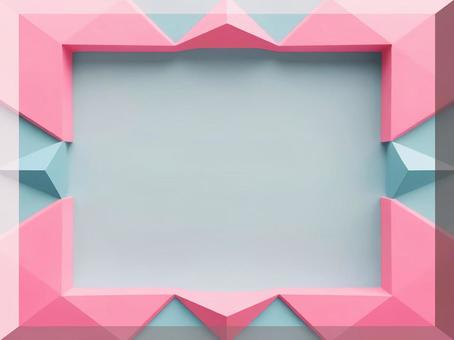 popや広告のフレーム枠の素材の背景画像 pop,広告,フレーム,幾何学模様,パステルカラー,枠,コピースペース,ポストカード,グリーティングカード,メッセージカードのイラスト素材