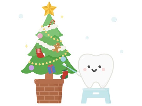 ハブラシでクリスマスツリーを飾る歯 ハブラシでクリスマスツリーを飾る歯 クリスマスツリー,クリスマス,ツリー,歯,ハブラシ,歯ブラシ,飾り,飾りつけ,歯科,歯科医院のイラスト素材