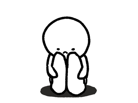 孤独感 人,子供,大人,心,落ち込む,精神,自閉,傷付く,辛い,孤独感のイラスト素材
